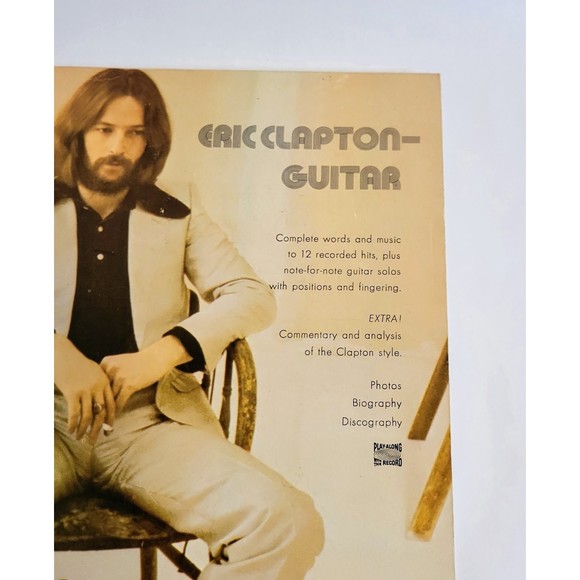 Vintage 1990's Rare Eric Clapton Guitar Sheet Music Song Book. VG+/NM - Picture 2 of 7